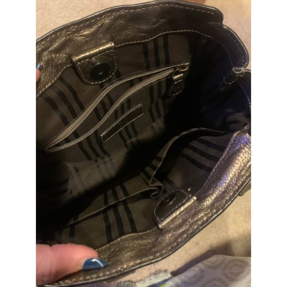 Frye Melissa Mini Metallic Leather Crossbody Tote Bag - Picture 3 of 4